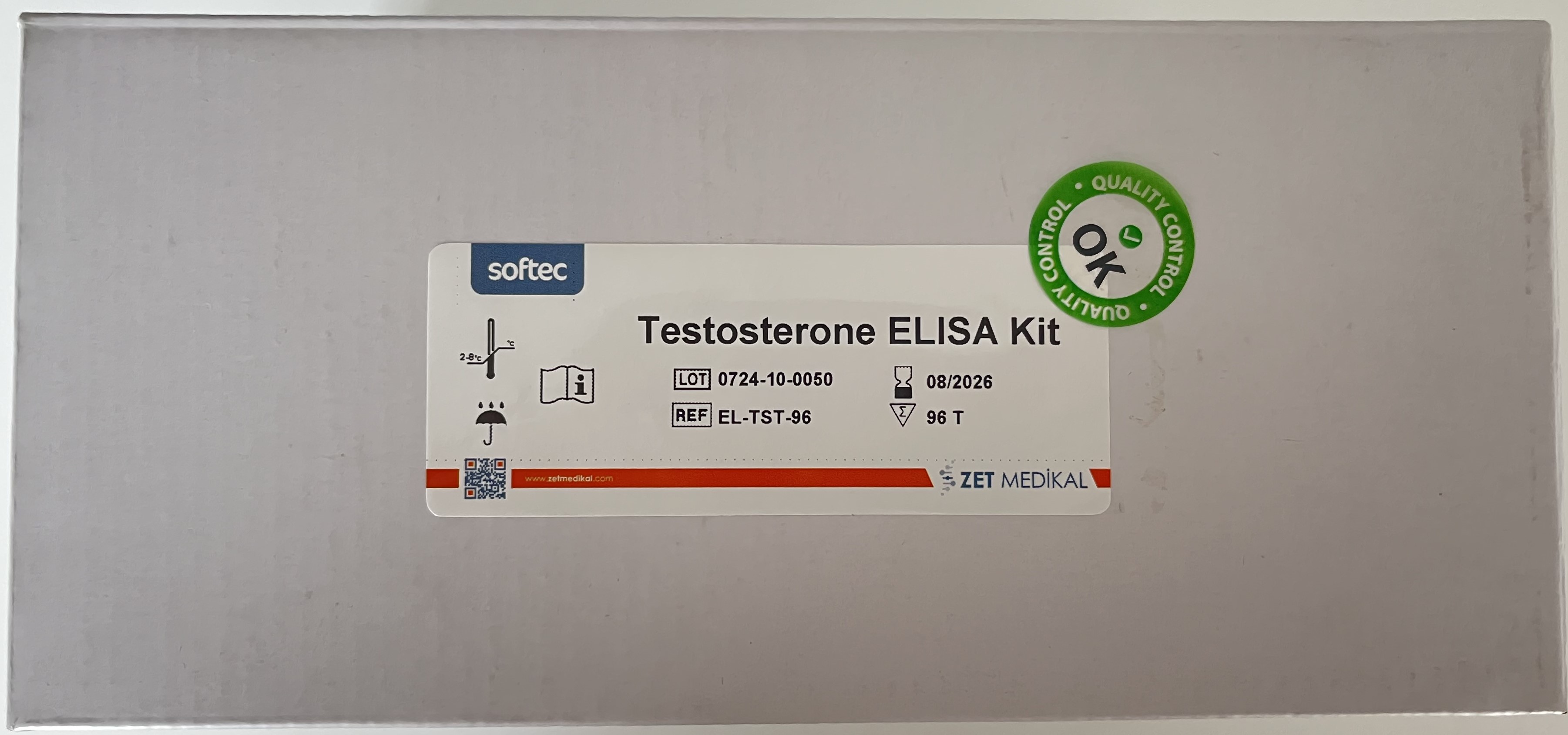 SOFTEC TESTESTERONE Elisa Test Kit || Zet Biotech | Rapid Test Kits