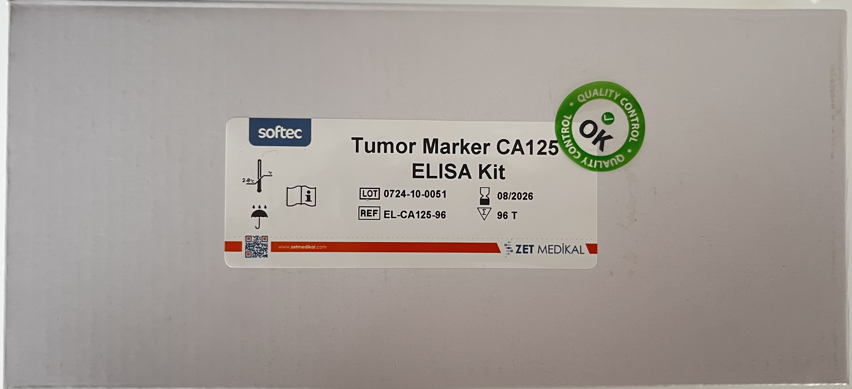 SOFTEC Tumor Marker CA 125 Elisa Test Kit