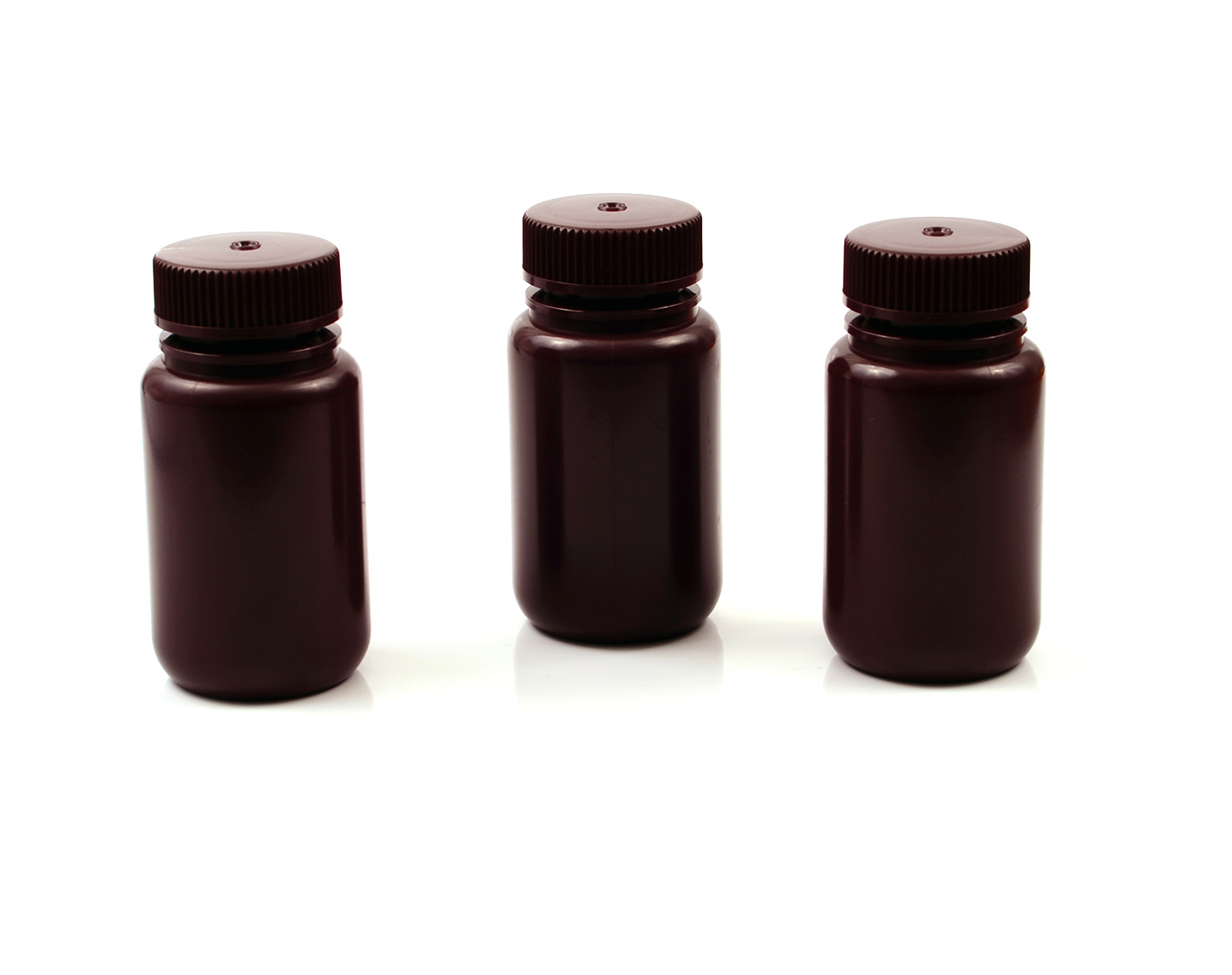 125ml Wide Neck Bottle, Amber, PP, Autoclavable, Dnase & Rnase Free, Non-Pyrogen 