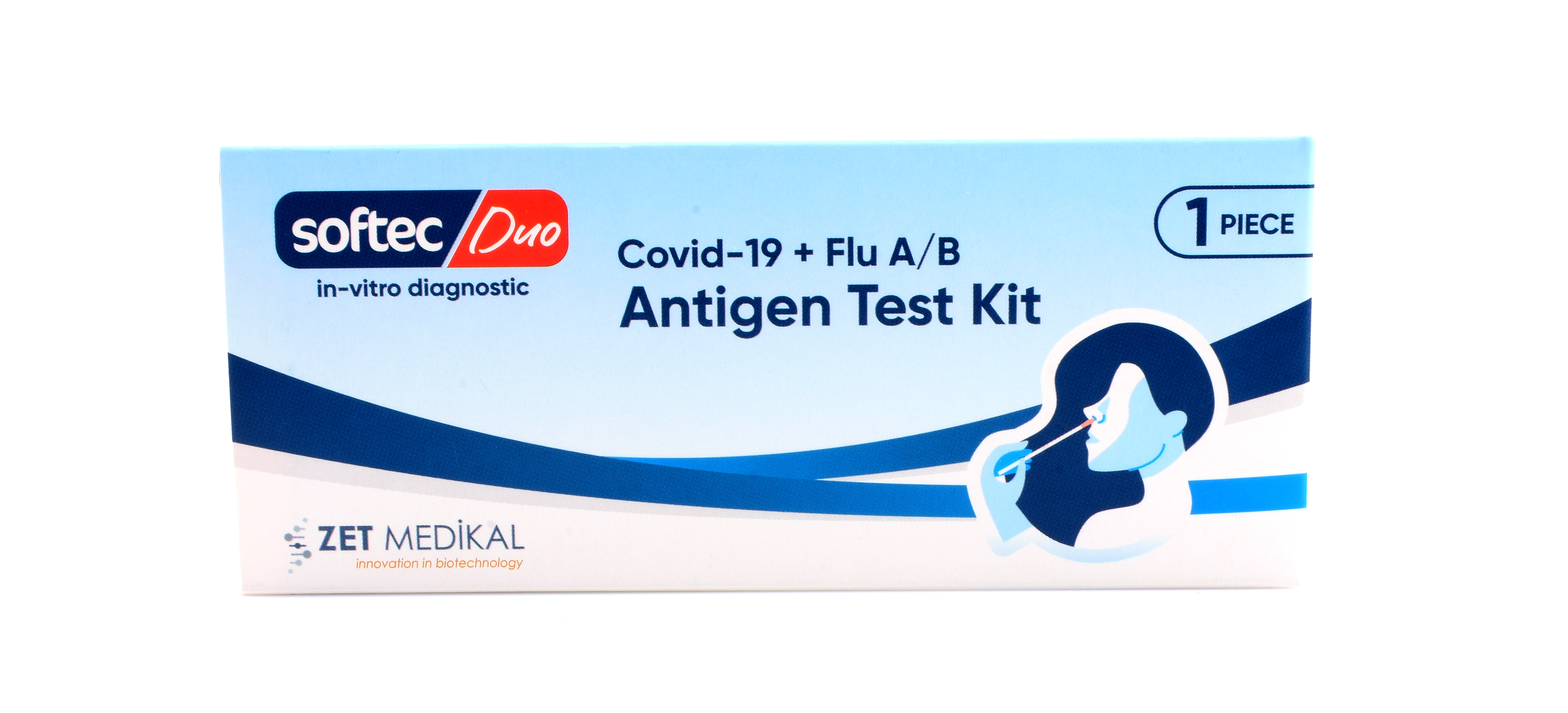 SOFTEC Duo Covid-19 + Flu A/B Test Kit 